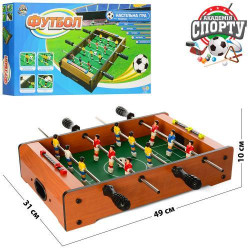 Футбол дерев'яний, рукоятка, фігурка, кор. 50*30*8см