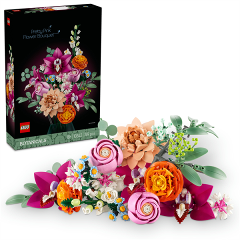 Конструктор LEGO Botanicals Милый розовый букет цветов 749 деталей (10342)
