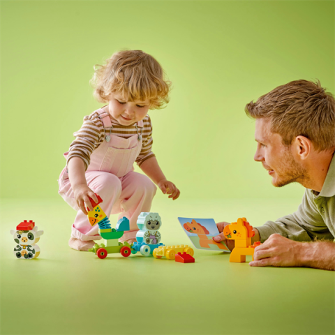 Конструктор LEGO DUPLO My First Мой первый поезд с животными 19 деталей (10412), арт: 10412