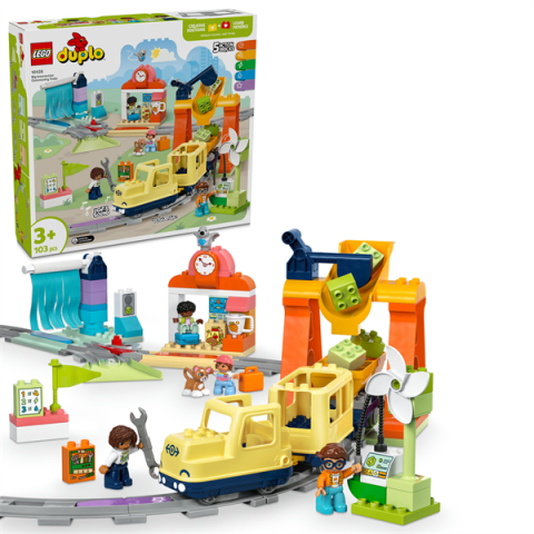 Конструктор LEGO DUPLO Town Великий інтерактивний громадський потяг 103 деталі (10428) арт: 10428