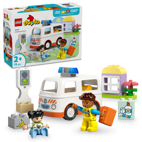 Конструктор LEGO DUPLO Швидка допомога та водій 19 деталей (10447) арт: 10447