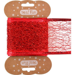 Лента Yes! Fun декоративная 5 см*2 м, алая (750279)