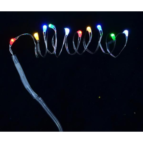 Гірлянда світлодіодна Yes! Fun LED-нитка, 10 ламп, багатобарвна, 0,55 м., 1 реж.мигання, се (801099)