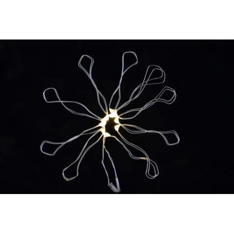 Гірлянда світлодіодна Yes! Fun LED-нитка, 10 ламп, молочно-біла, 1,10 м., 1 реж.мигання, (801105)