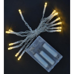 Гірлянда світлодіодна Yes! Fun, 15 LED лампочок, молочно-біла, 1,6 м., 1 реж.міганія, проз (801126) арт: 801126-tp