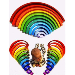 Пірамідка HEGA Веселка 12 кольорів арт: HG-411919629