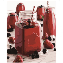 Картина по номерам Натюрморты. Яркий напиток, 40х50см, в термопакете, Strateg (VA-2731-mt)