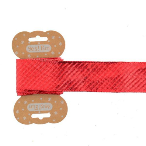Лента Yes! Fun декоративная 3 см * 2 м, алая (750330)