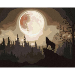 Картина по номерам Животные. Мистический лес, 40х50см, в термопакете, Идейка (КНО4291-mt)