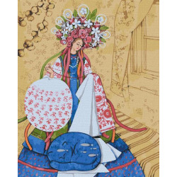 Картина по номерам Патриотическая. На кота та воркоту, 40х50см, в термопакете, Идейка (КНО4919-mt)