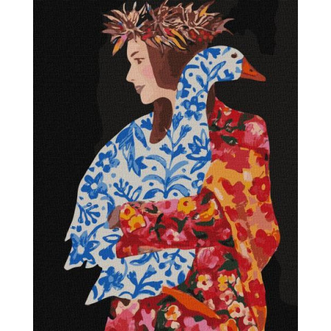 Картина по номерам Патриотическая. Під синім крилом, 40х50см, в термопакете, Идейка (КНО4928-mt)