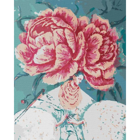 Картина за номерами Люди, Квіти. Квітуча душа, 40х50см, в термопакеті, Идейка (КНО4927-mt)