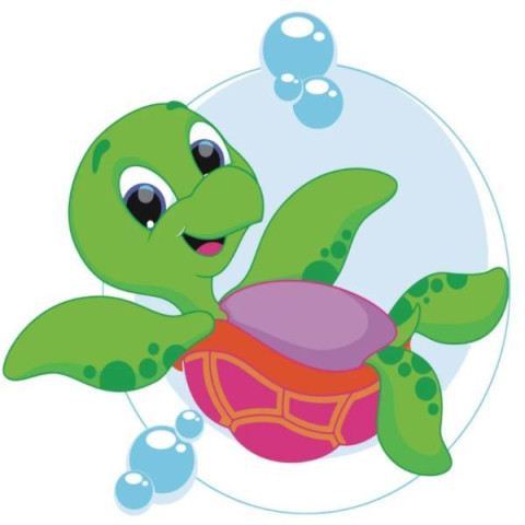 Картина за номерами Тварини.  Черепашка, 30х30см, , з лаком, в термопакеті, Strateg (ES073-mt)