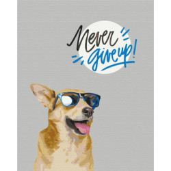 Картина по номерам Патриотическая. Никогда не сдавайся!, 40х50см, в термопакете, Brushme (BS52552-mt)