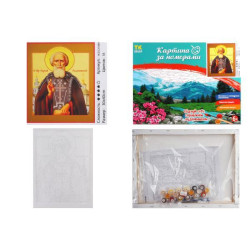 Картина за номерами Релігія. Ікона Презподібний Сергій Радонезький, 30х40см, в коробці, TK Group (31084-mt)