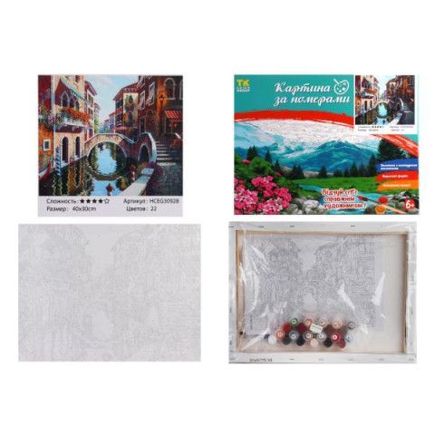 Картина по номерам МИКС. , 30х40см, в коробке, TK Group (30928-mt)