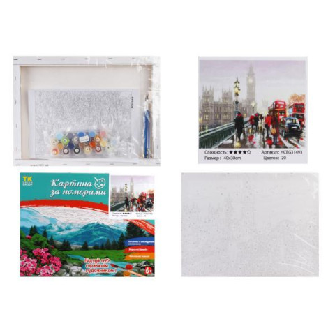 Картина за номерами МІКС. , 30х40см, в коробці, TK Group (31493-mt)