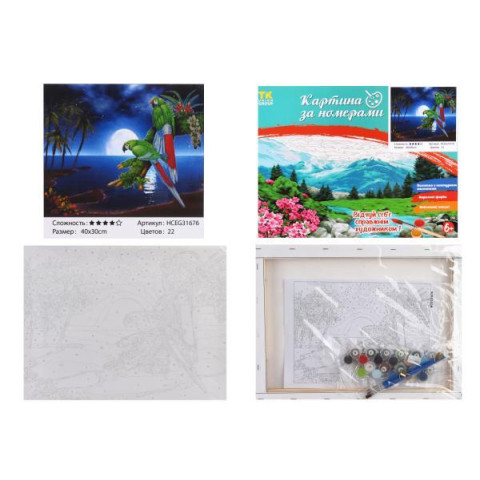 Картина по номерам МИКС. , 30х40см, в коробке, TK Group (31676-mt)