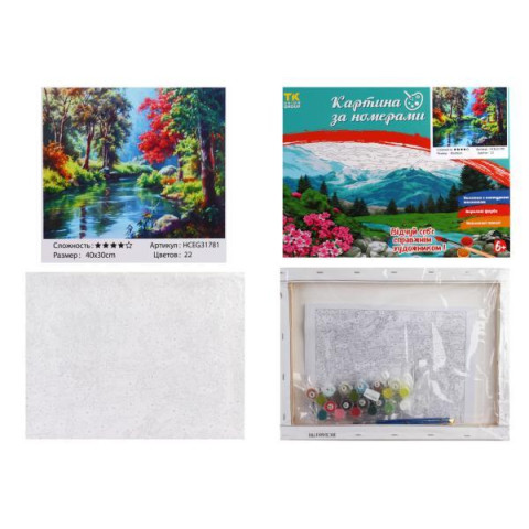 Картина по номерам МИКС. , 30х40см, в коробке, TK Group (31781-mt)