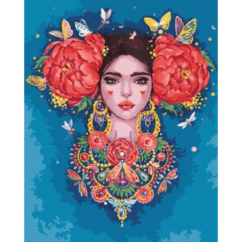 Картина по номерам Патриотическая. Очаровательная красота, 40х50см, в термопакете, Идейка (КНО4961-mt)