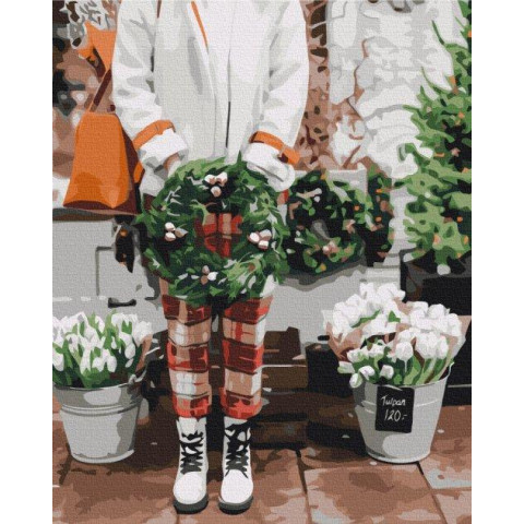 Картина за номерами Зимові та новорічні сюжети. Зимові декорації ©Оксана Воробій , , 40х50см, в термопакеті, Brushme (BS53374-mt)