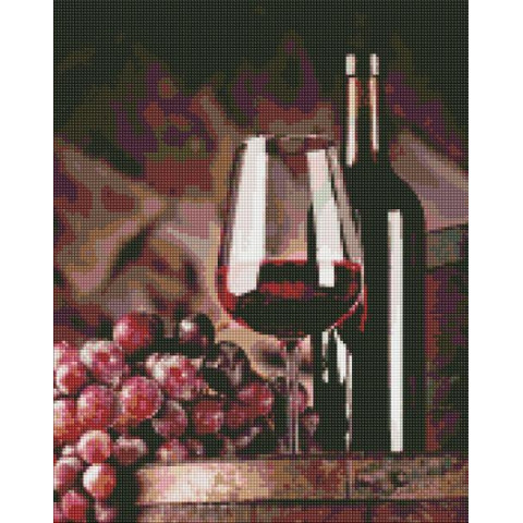 Алмазна мозаїка  Натюрморти. Витончений смак, 40х50см, полотно на підрамнику, Идейка (AMO7392-mt)