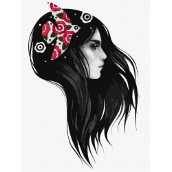 Картина по номерам Люди, Цветы. Птичка, , 30х40см, в термопакете, Идейка (КНО2603-mt)