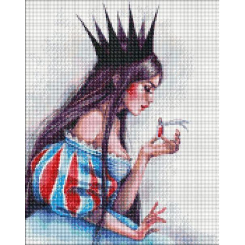 Алмазна мозаїка  Люди. Небезпечна краса, 40х50см, полотно на підрамнику, Идейка (AMO7418-mt)