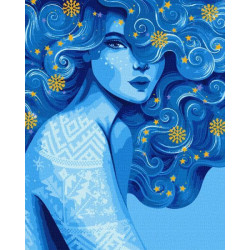 Картина по номерам Патриотическая. Холодная красота, , 40х50см, в термопакете, Идейка (КНО2587-mt)