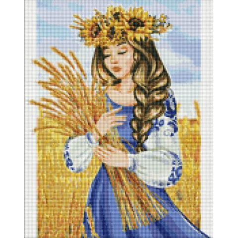 Алмазна мозаїка  Патріотична. Моя рідна земля, , 40х50см, полотно на підрамнику, Идейка (AMO7399-mt)