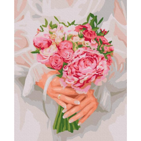 Картина за номерами Люди, Квіти. Особливий букет, , 40х50см, в термопакеті, Brushme (BS52534-mt)