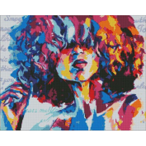 Алмазна мозаїка  Люди. Яскравий образ, 40х50см, полотно на підрамнику, Идейка (AMO7233-mt)