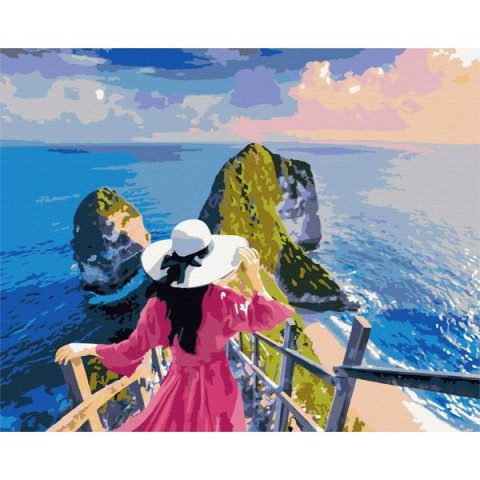 Картина за номерами Люди. Леді на островах, , 40х50см, в термопакеті, Brushme (BS51548-mt)