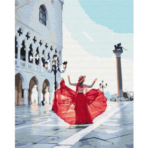 Картина за номерами Люди. Красуня Кармен, , 40х50см, в термопакеті, Brushme (BS51764-mt)