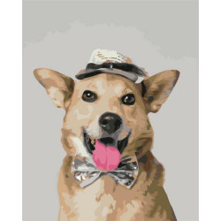 Картина по номерам Животные. Мистер Пес, , 40х50см, в термопакете, Brushme (BS52551-mt)