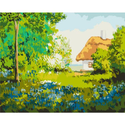 Картина по номерам Деревенская. Лето в деревне, , 40х50см, в термопакете, Brushme (BS53150-mt)