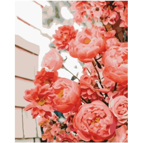 Картина за номерами Квіти. Чудові троянди, , 30х40см, в термопакеті, Strateg (SS-6596-mt)