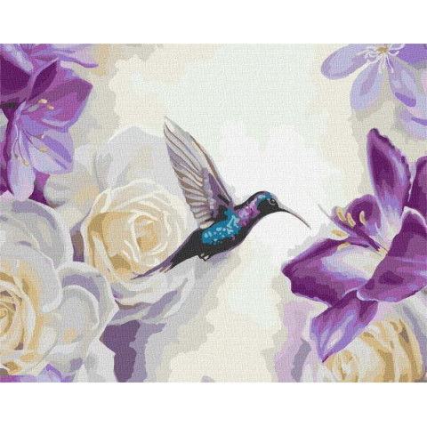 Картина по номерам Птицы. Таинственный сад, 40х50см, в термопакете, Идейка (КНО4469-mt)