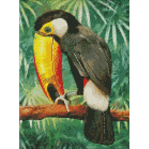 Алмазна мозаїка  Птахи. Фантазії природи, , 30х40см, полотно на підрамнику, Идейка (AMO7491-mt)