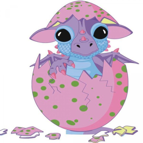 Картина за номерами Тварини.  Сюрприз, 30х30см, в термопакеті, Strateg (ES060-mt)