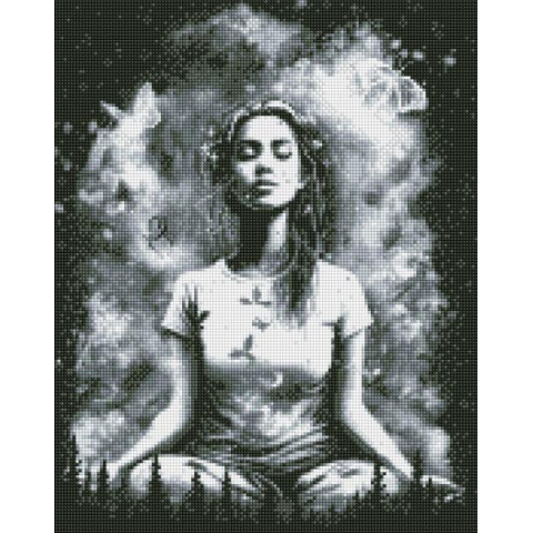 Алмазна мозаїка  Люди. У гармонії зі світом, , 40х50см, полотно на підрамнику, Идейка (AMO7604-mt)