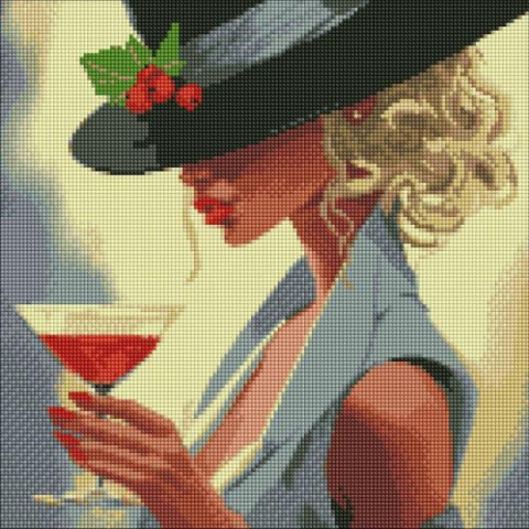 Алмазна мозаїка  Люди. Космополітен, , 40х40см, полотно на підрамнику, Идейка (AMO7614-mt)