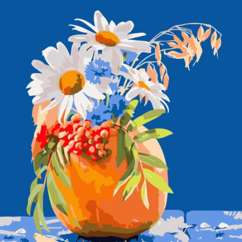 Картина по номерам Натюрморты. Осенний натюрморт, 40х40см, в термопакете, Strateg (SK018-mt)