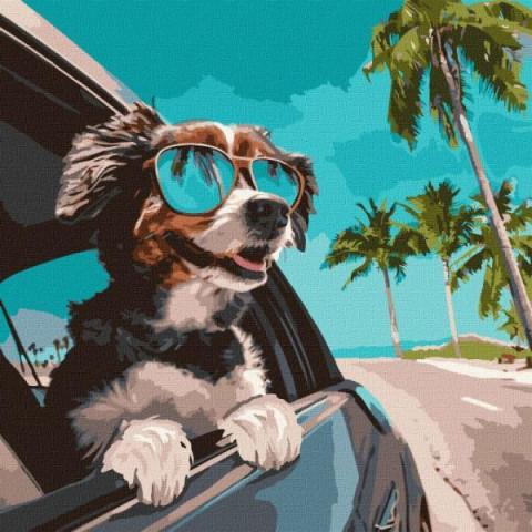 Картина за номерами Тварини. Подорож до океану, , 40х40см, в термопакеті, Идейка (КНО6510-mt)