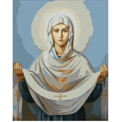 Картина по номерам Религия. Покров, с лаком, 30х40см, в термопакете, Strateg (SS6750-mt)