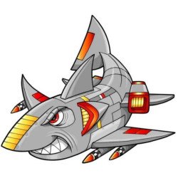 Картина по номерам Животные. Космическая акула, 30х30см, термопакет, Strateg (ES161-mt)