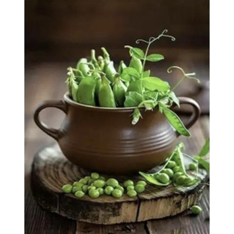 Набір для творчості алмазна картина Зелений горошок Strateg розміром 30х40 см кв (HEG86042)