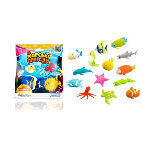 Стретч-іграшка у вигляді тварини – МОРСЬКІ ПРИГОДИ (у диспл.)