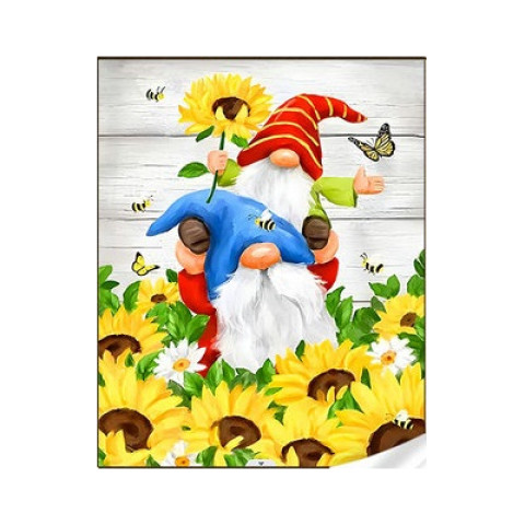 Набір для творчості алмазна картина Осінні гномики Strateg розміром 30х40 см кр (GM86859)