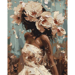 Картина за номерами Люди. Цвітіння, 40х50см, в термопакеті, Идейка (КНО8437-mt)